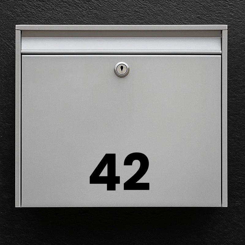 Mailbox sticker - house number