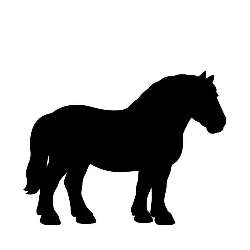 Jutland Horse – Single Motif Sticker