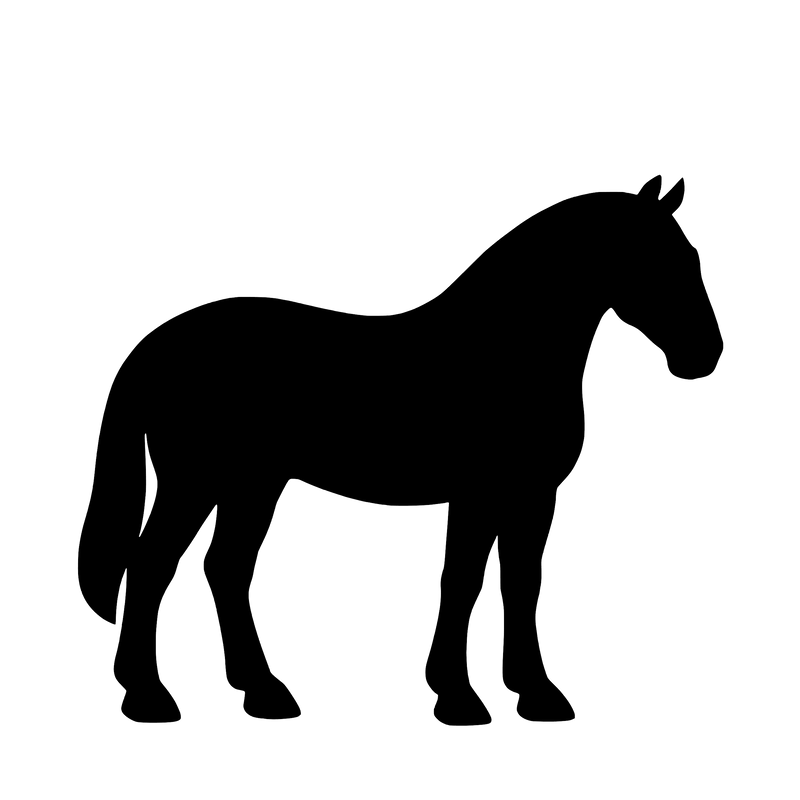 Oldenburg Horse – Single Motif Sticker