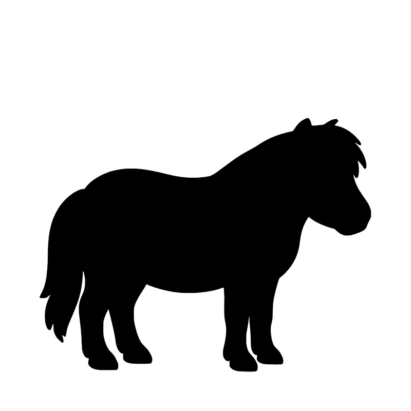 Shetland Pony – Single Motif Sticker