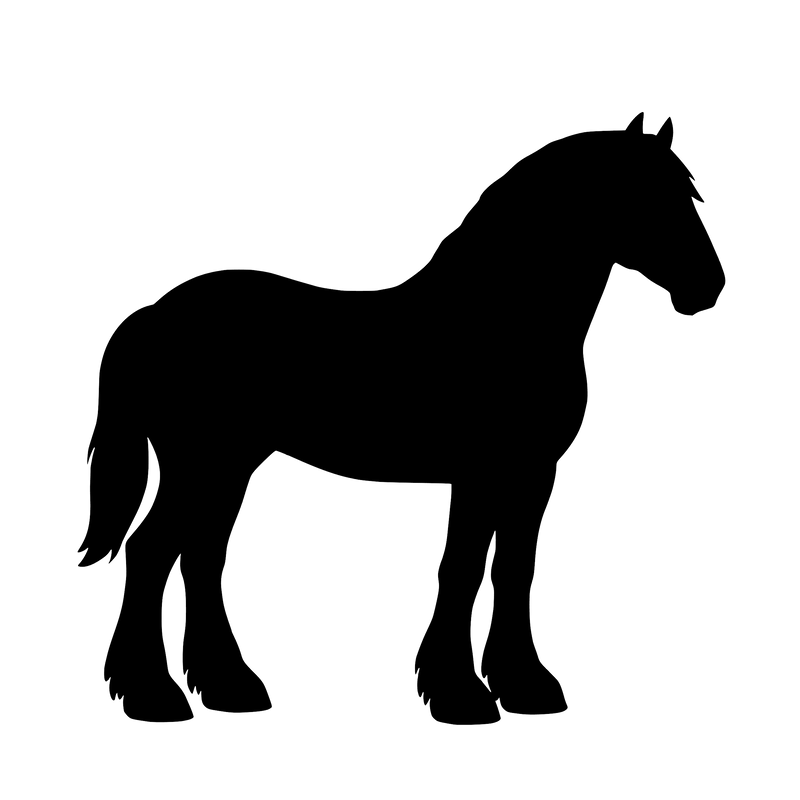 Shire Horse – Single Motif Sticker