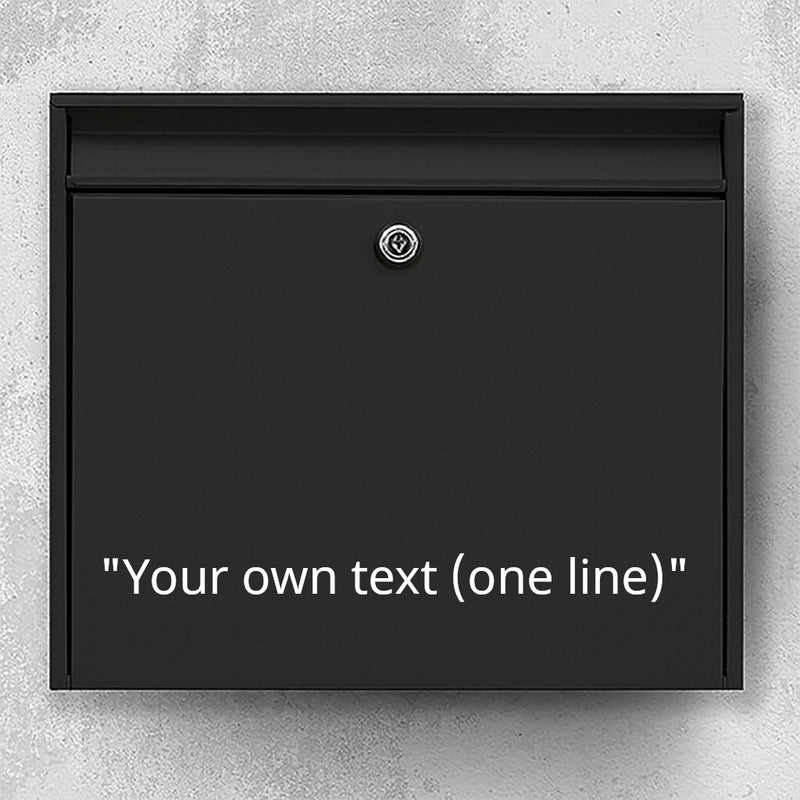 Mailbox sticker - decide the text yourself (max 30x30cm)