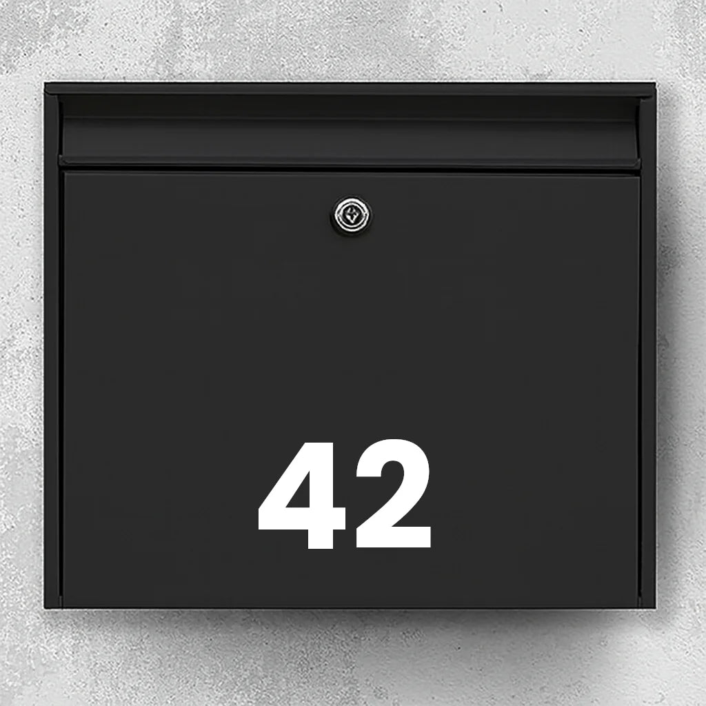 Mailbox sticker - house number