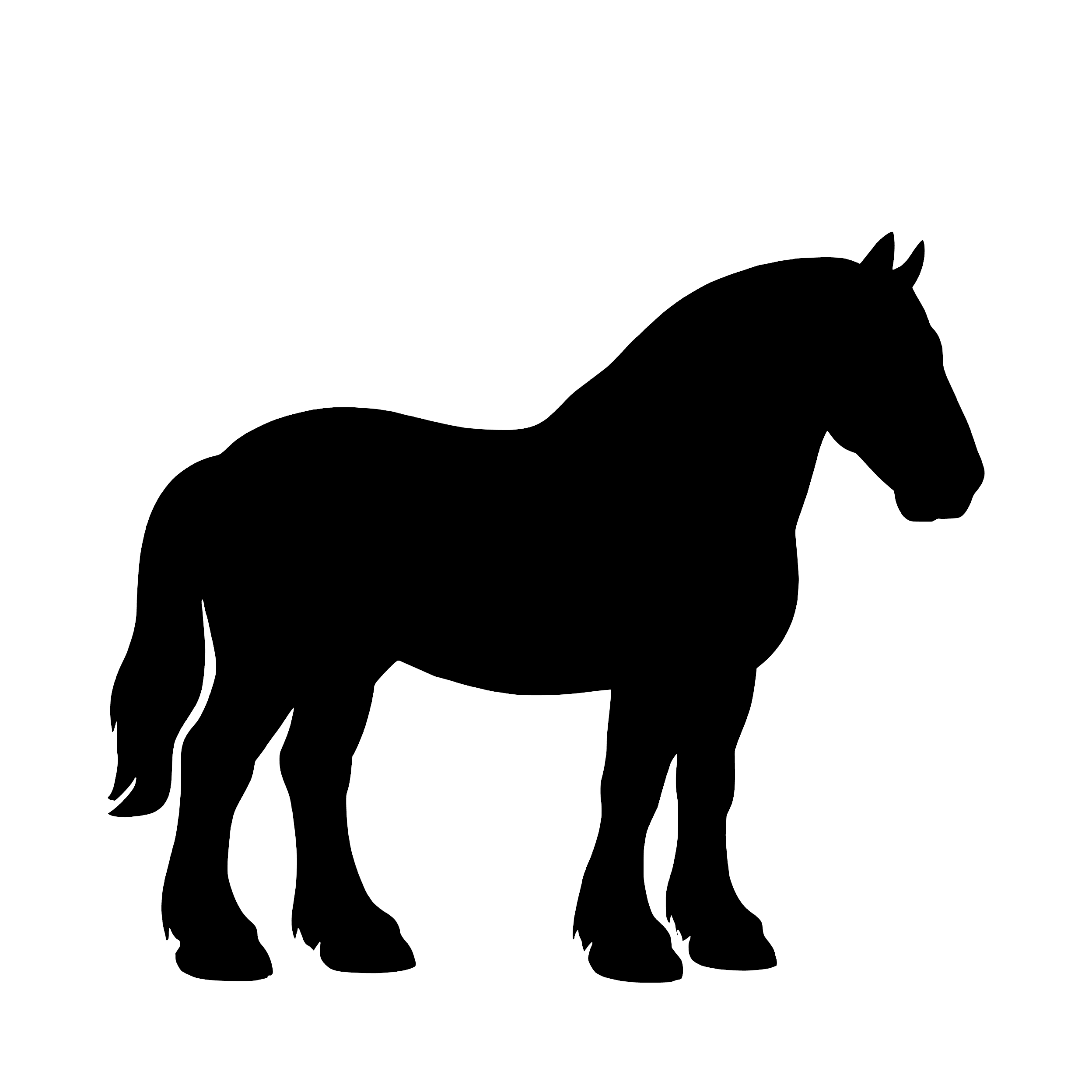 Belgian Draft Horse – Single Motif Sticker