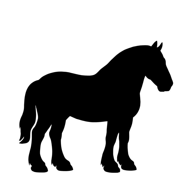 Belgian Draft Horse – Single Motif Sticker