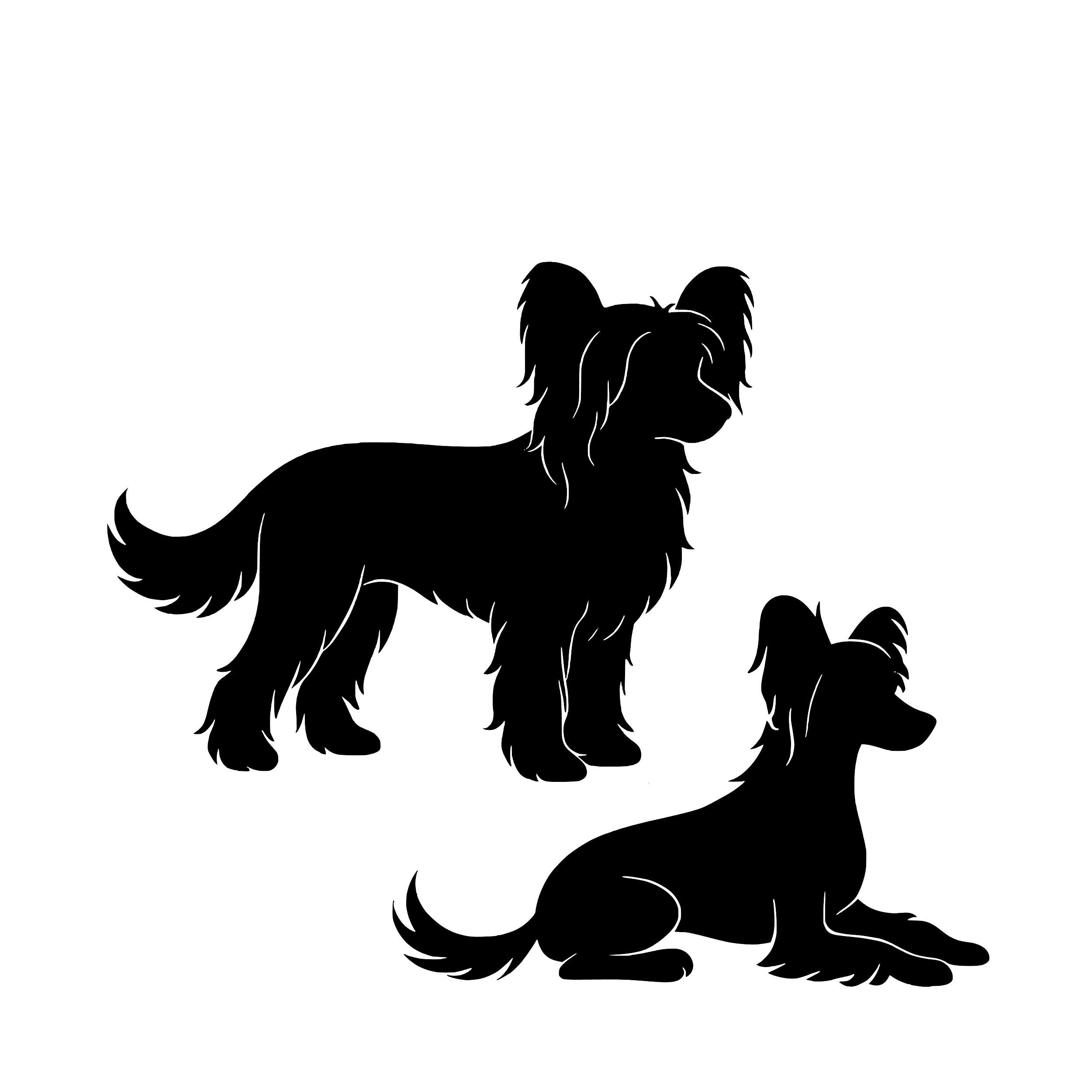 Chinese Crested – Single Motif Sticker