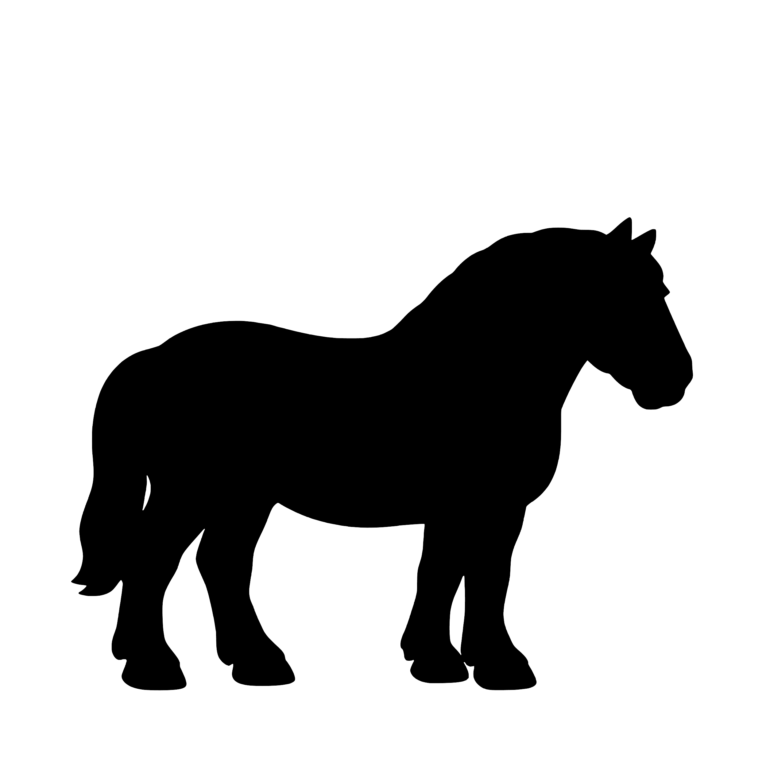 Jutland Horse – Single Motif Sticker