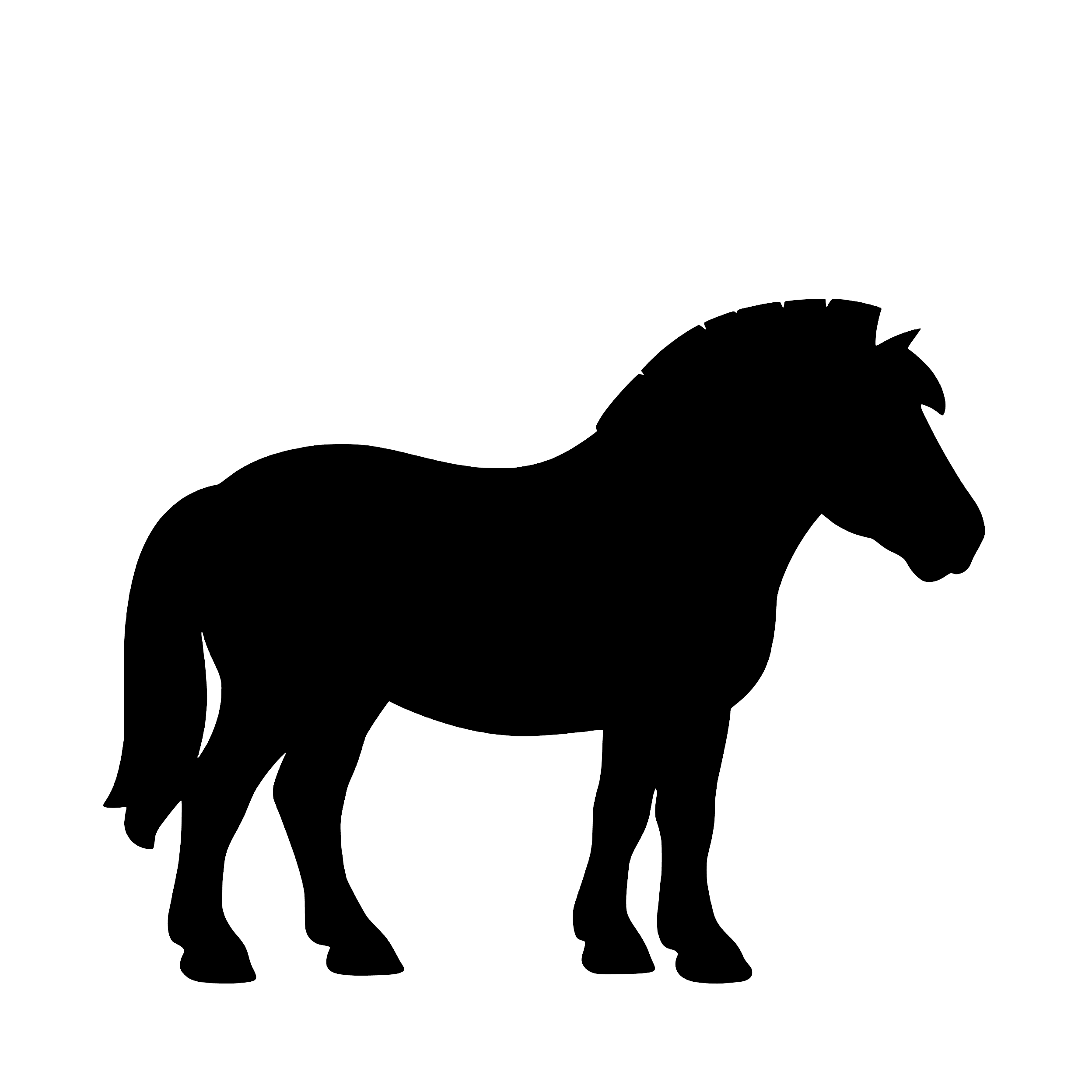 Fjord Horse – Single Motif Sticker