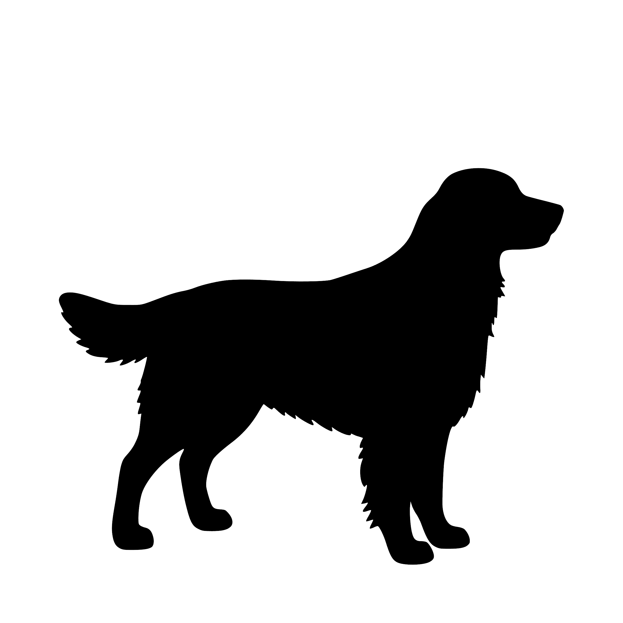 Golden Retriever– Single Motif Sticker