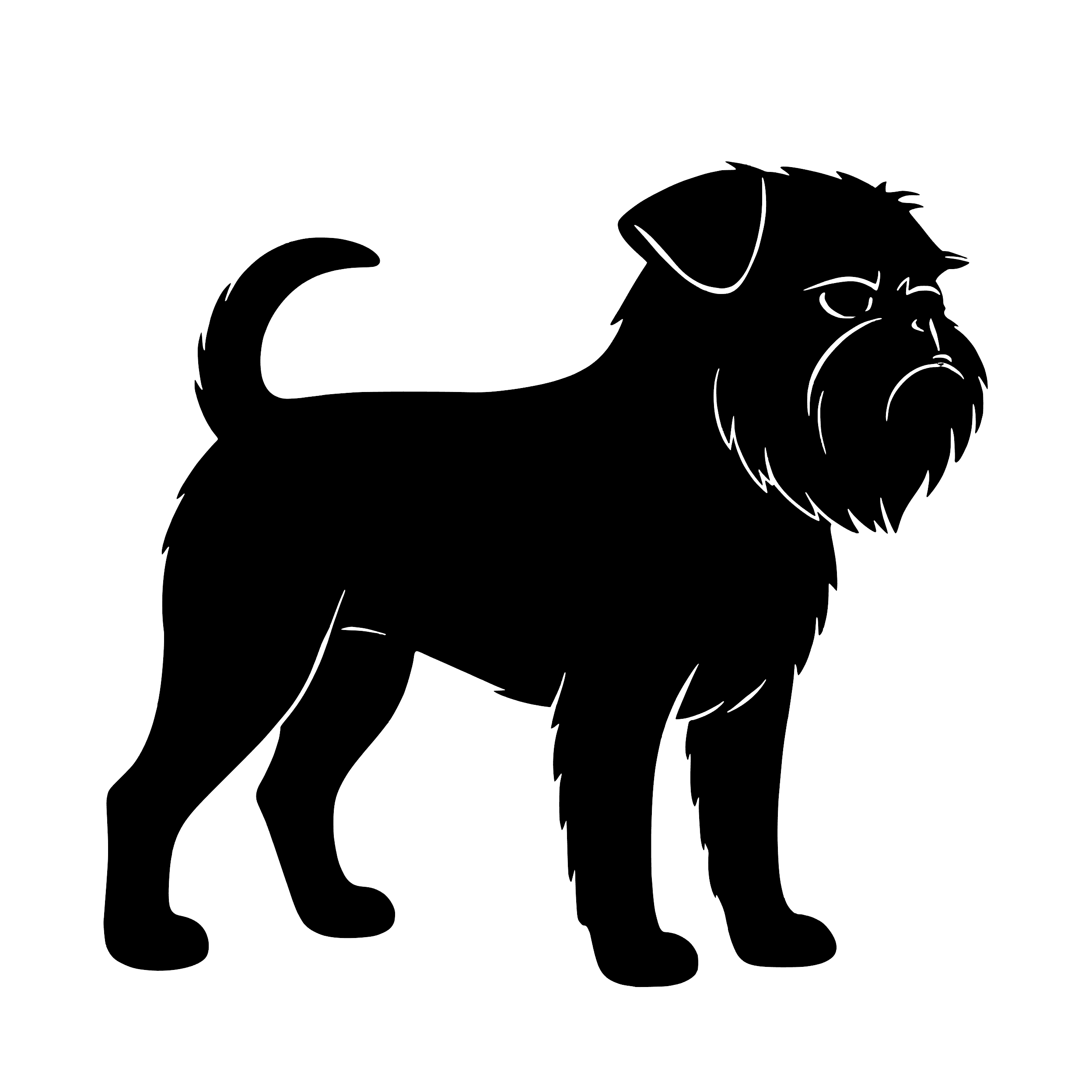 Brussels Griffon – Single Motif Sticker