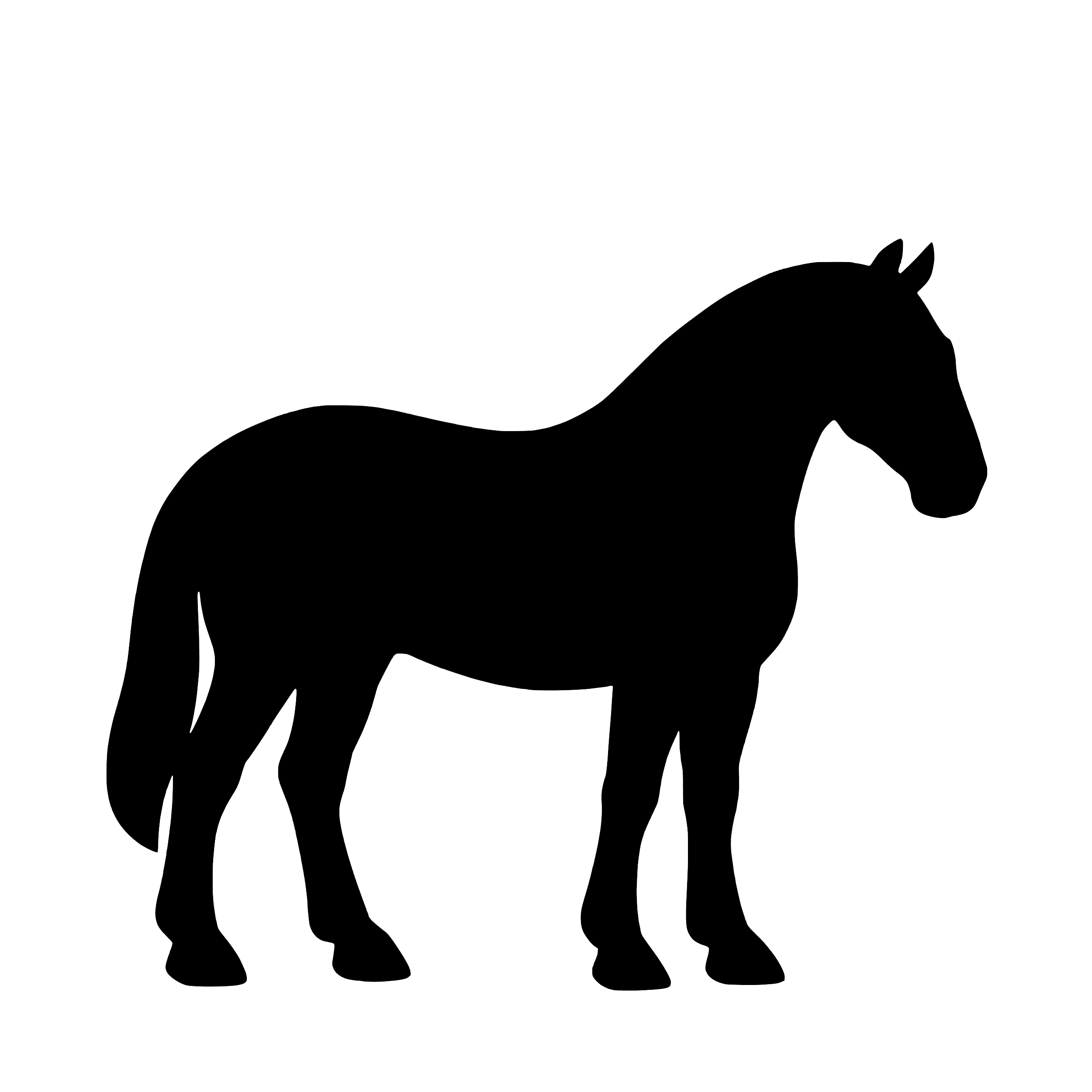 Oldenburg Horse – Single Motif Sticker