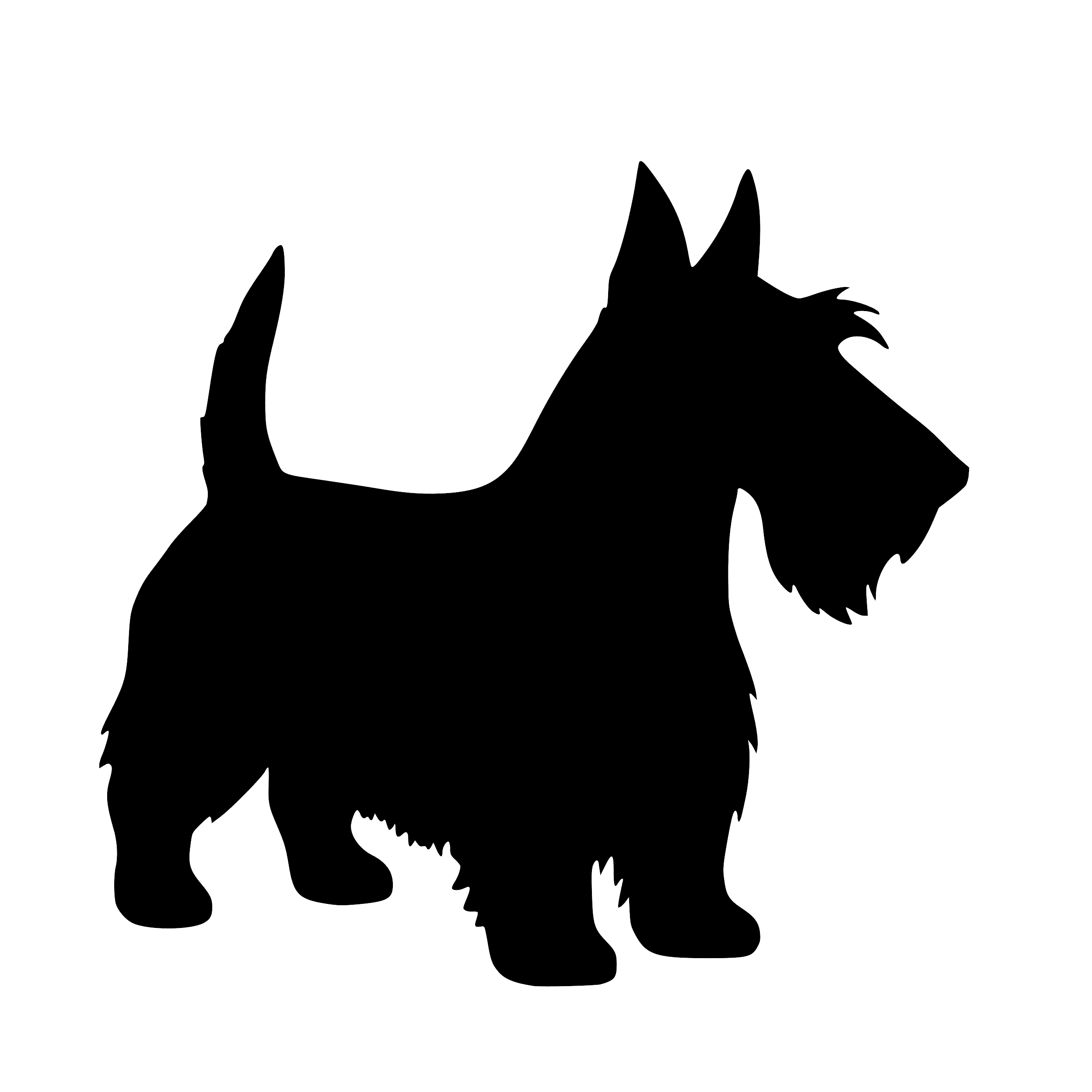 Scottish Terrier – Single Motif Sticker