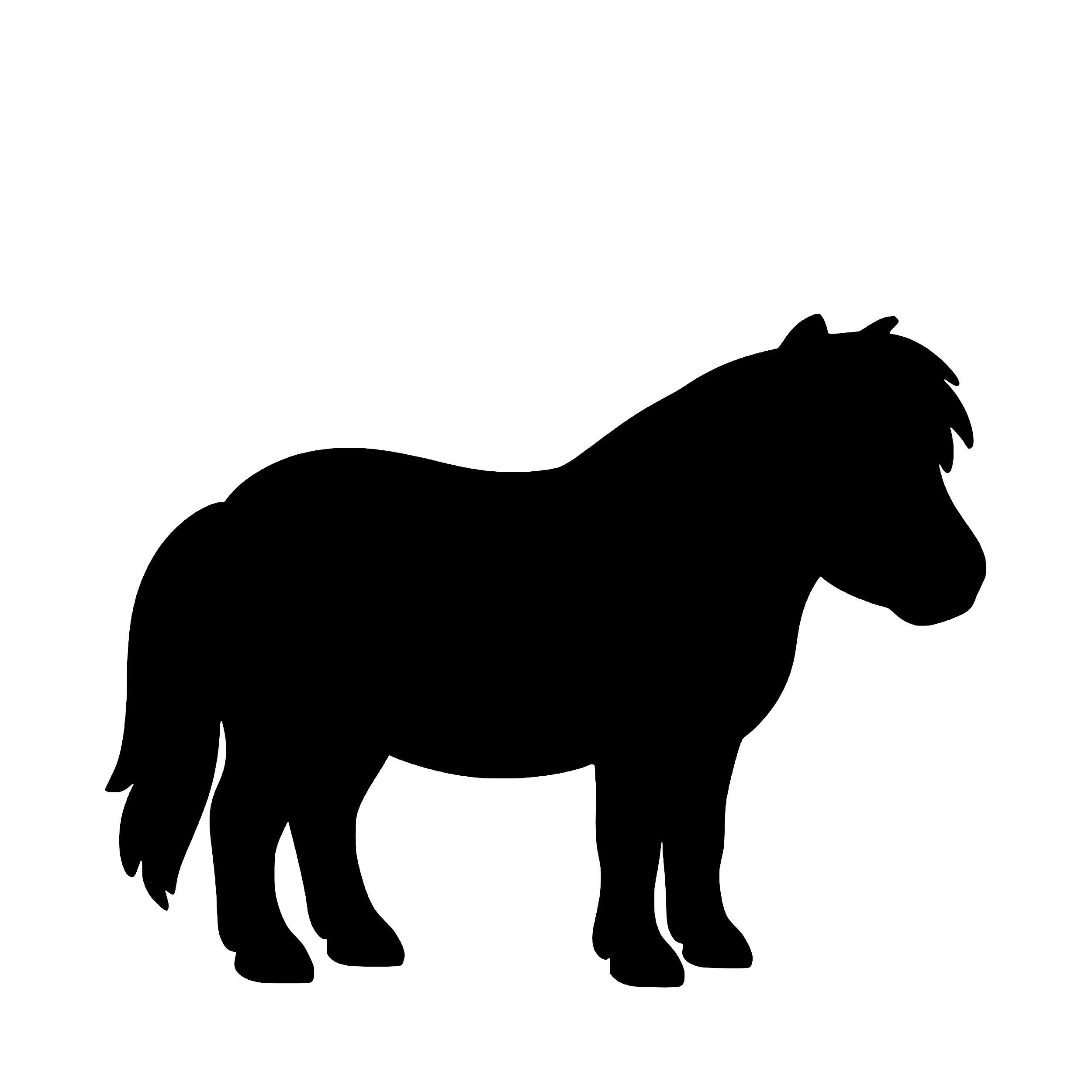 Shetland Pony – Single Motif Sticker