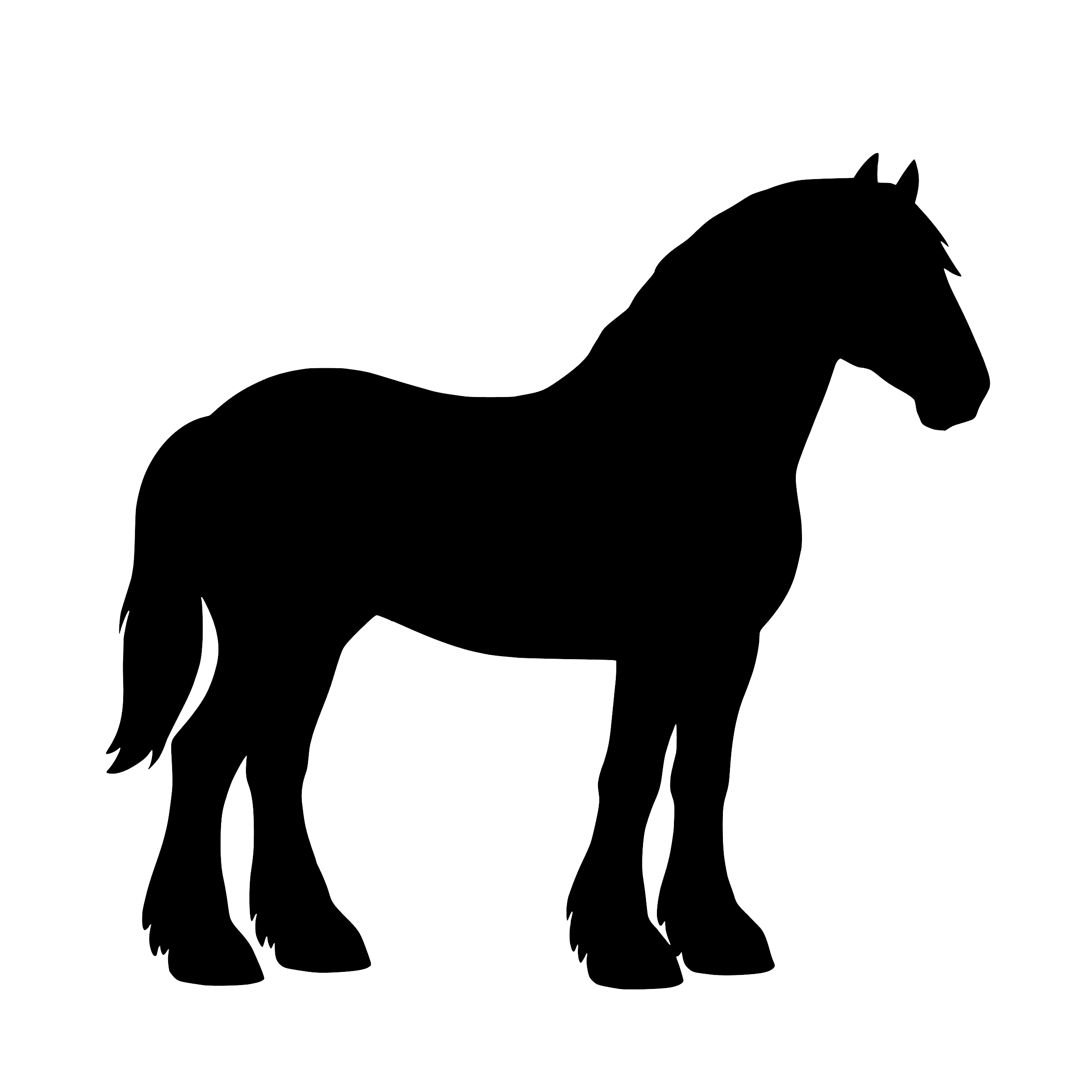 Shire Horse – Single Motif Sticker