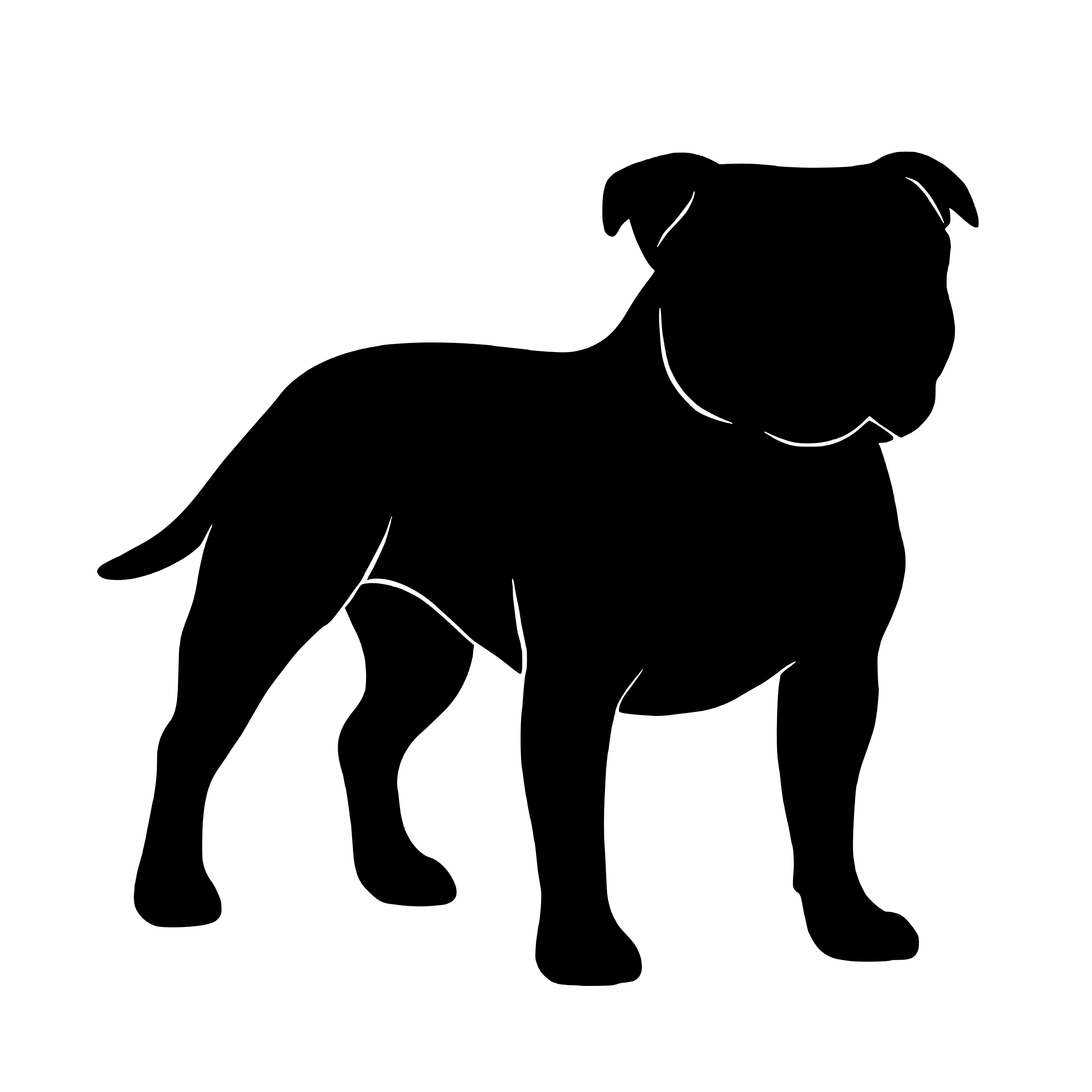 Staffordshire Bull Terrier – Single Motif Sticker