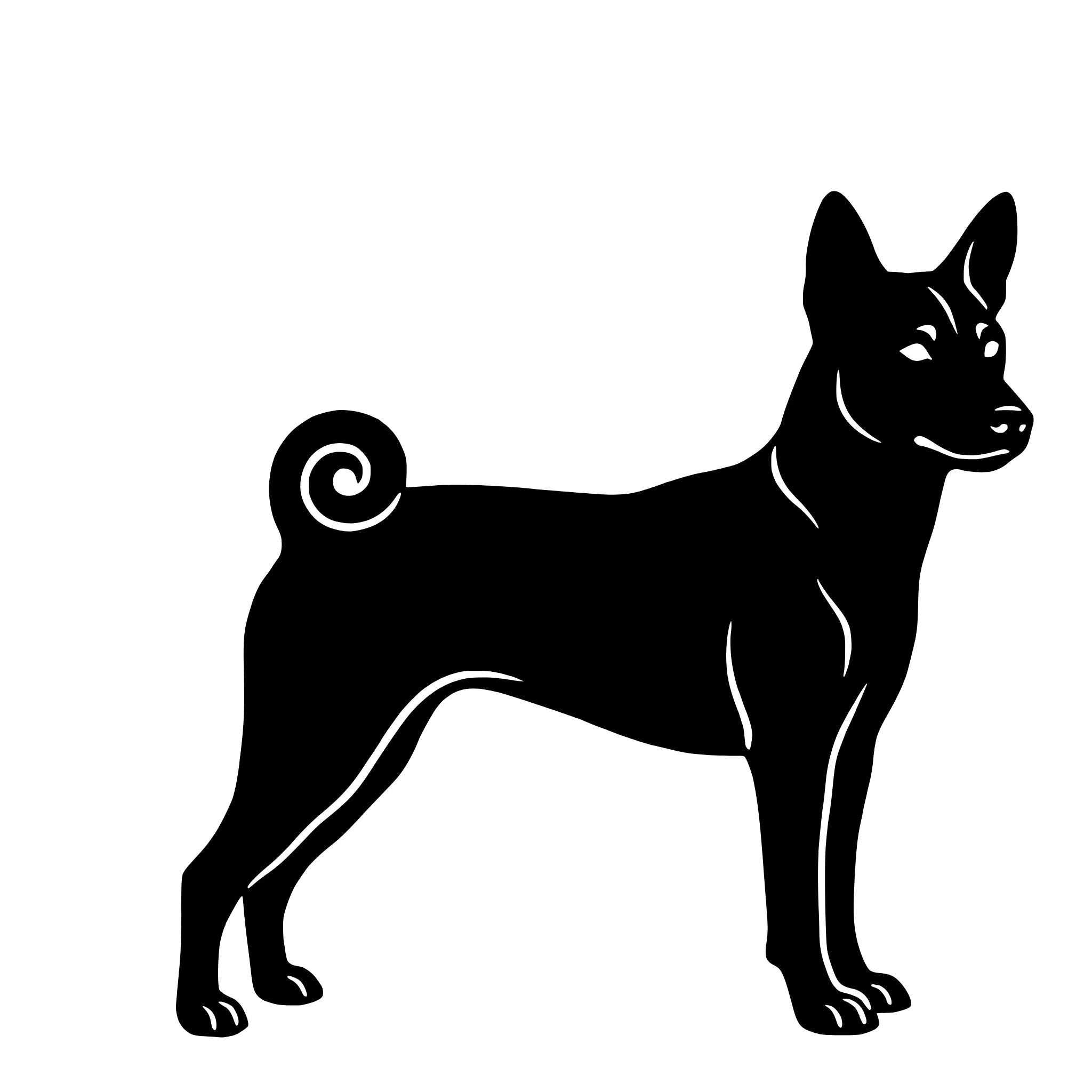Basenji – Single Motif Sticker