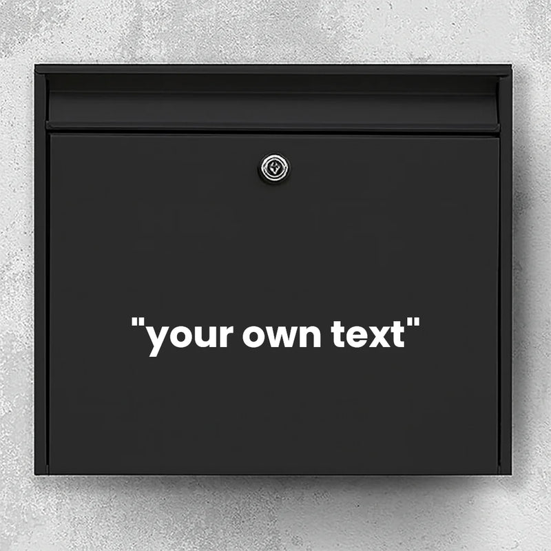 Mailbox sticker - decide the text yourself (max 30x30cm)
