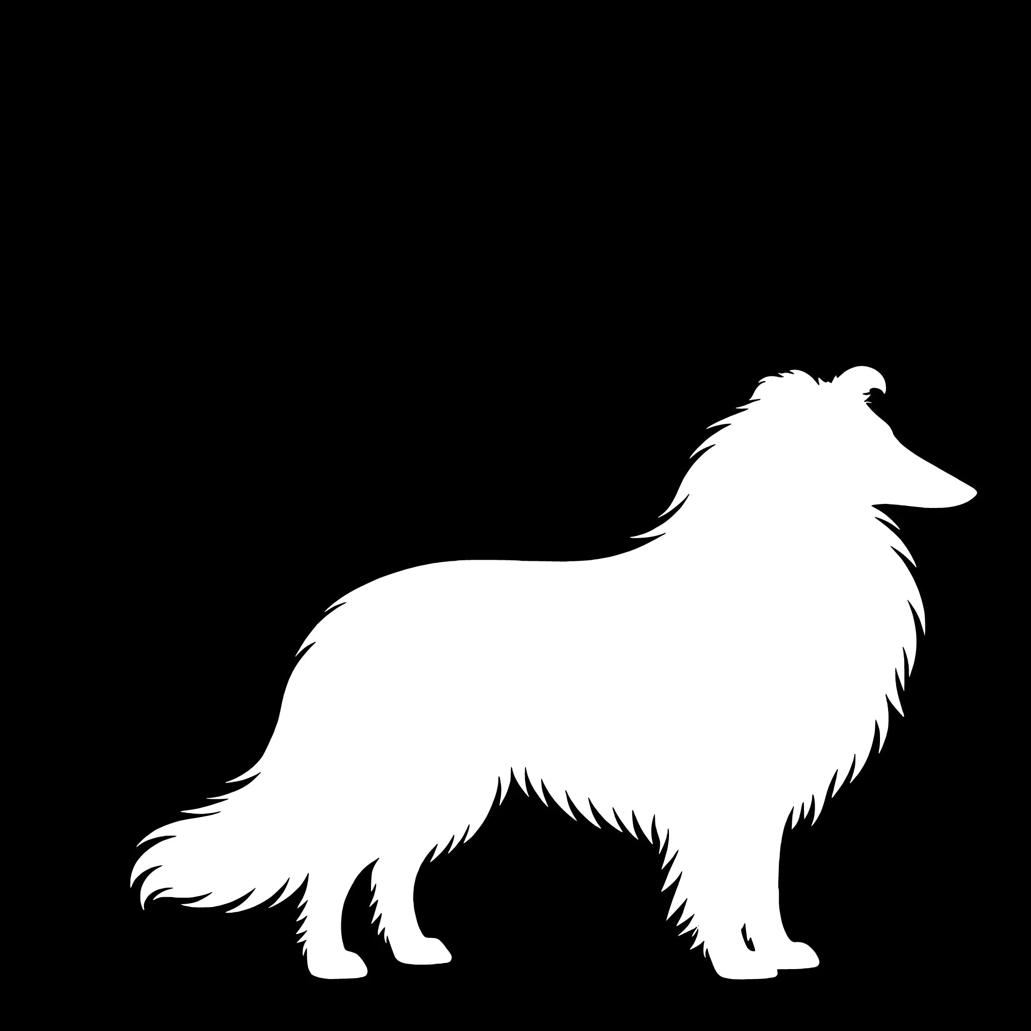 Rough Collie – Single Motif Sticker