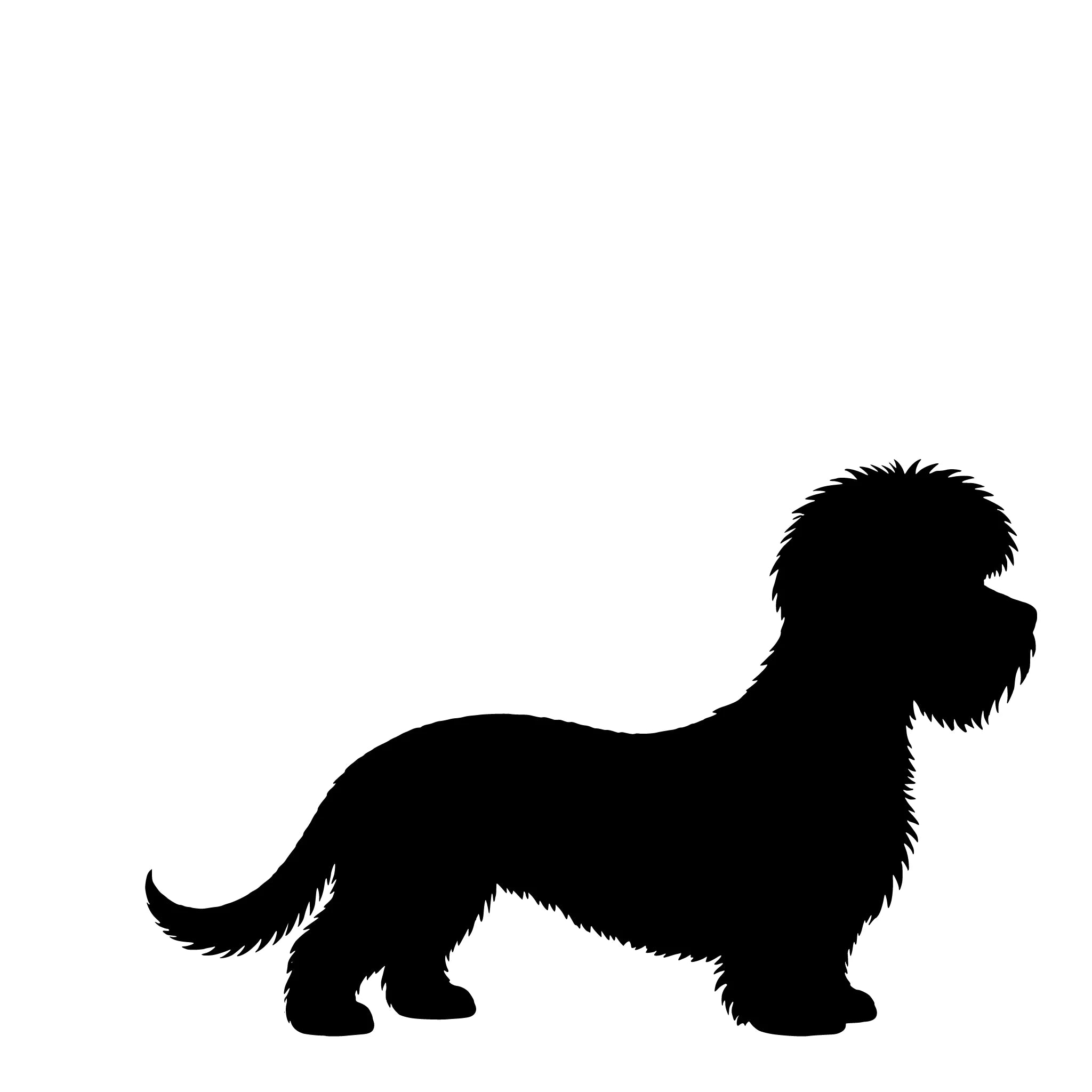 Dandie Dinmont Terrier – Single Motif Sticker