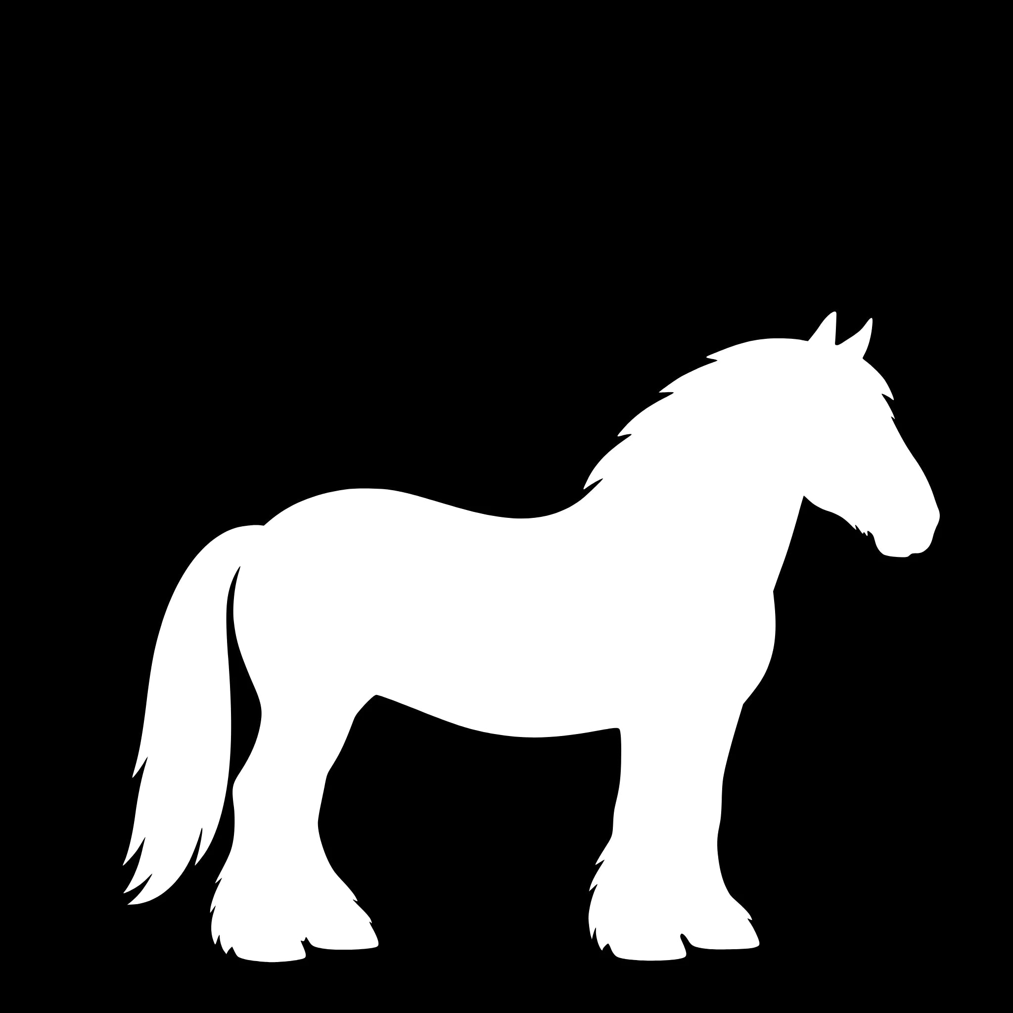 Jutland Horse – Single Motif Sticker