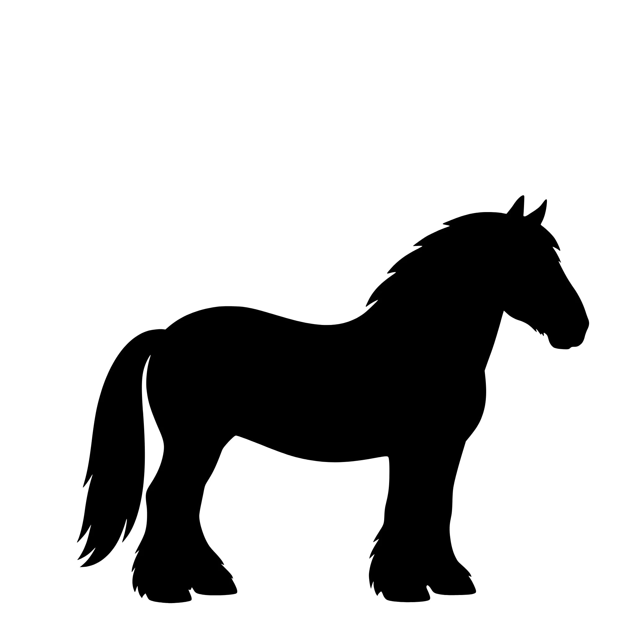 Jutland Horse – Single Motif Sticker