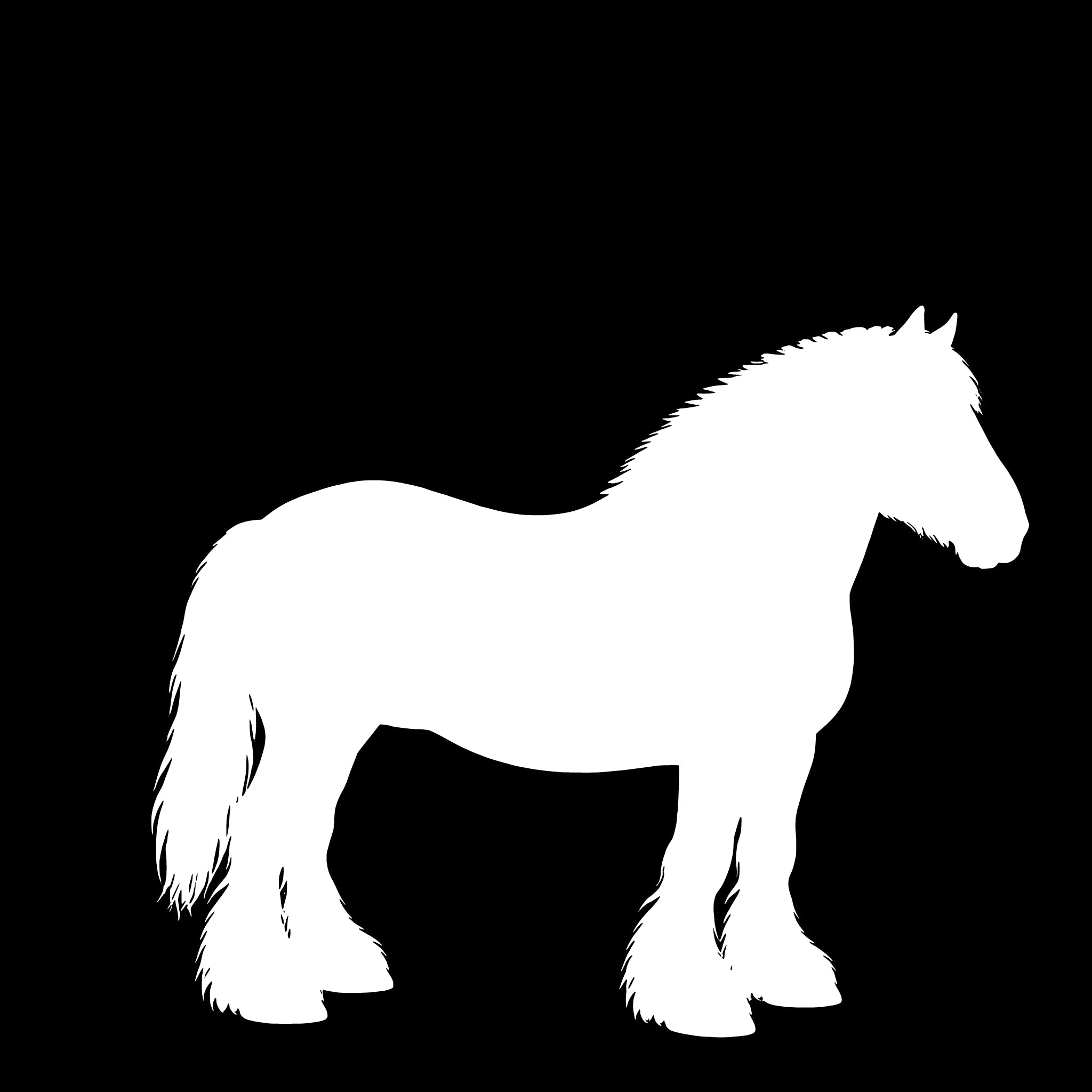 Jutland Horse – Single Motif Sticker