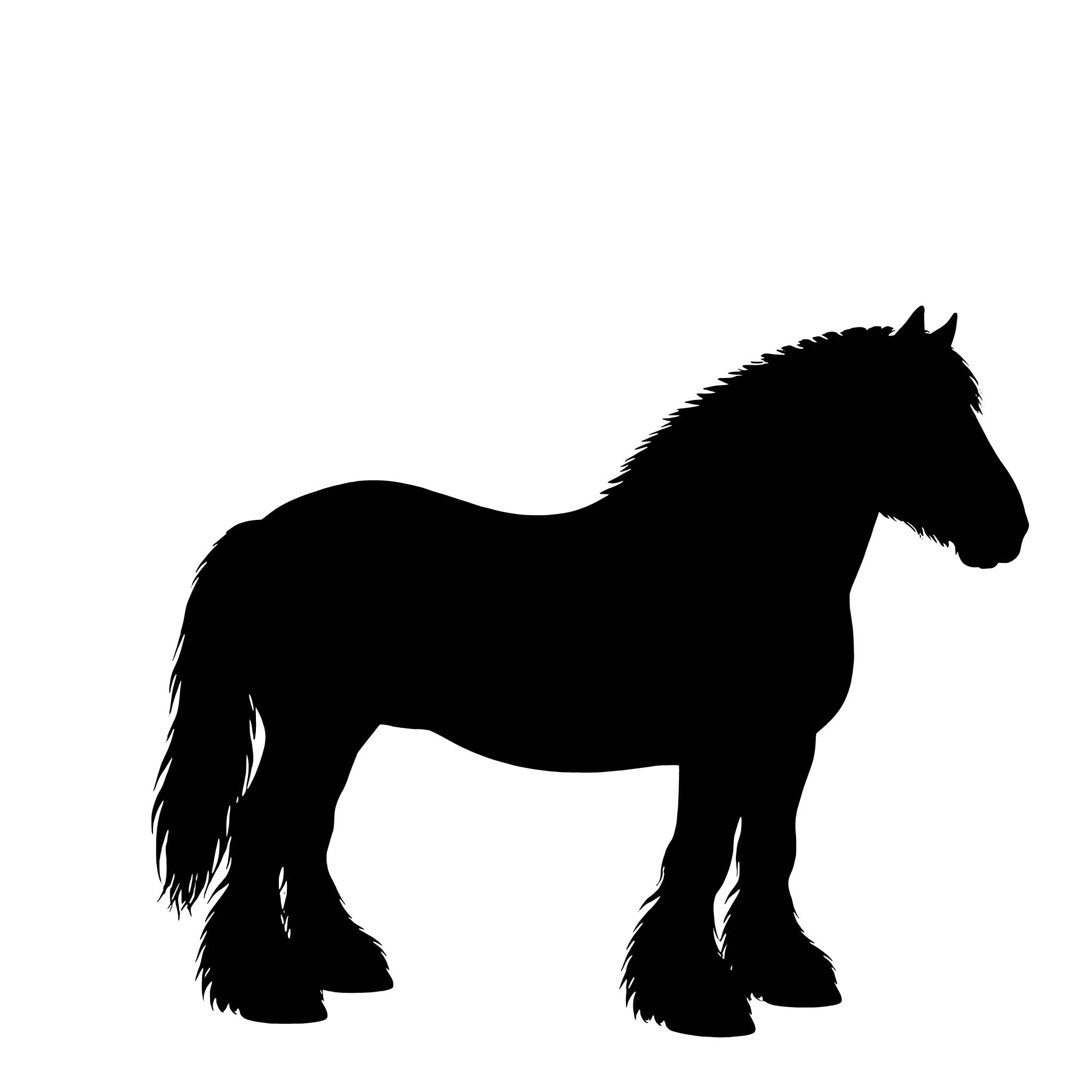 Jutland Horse – Single Motif Sticker