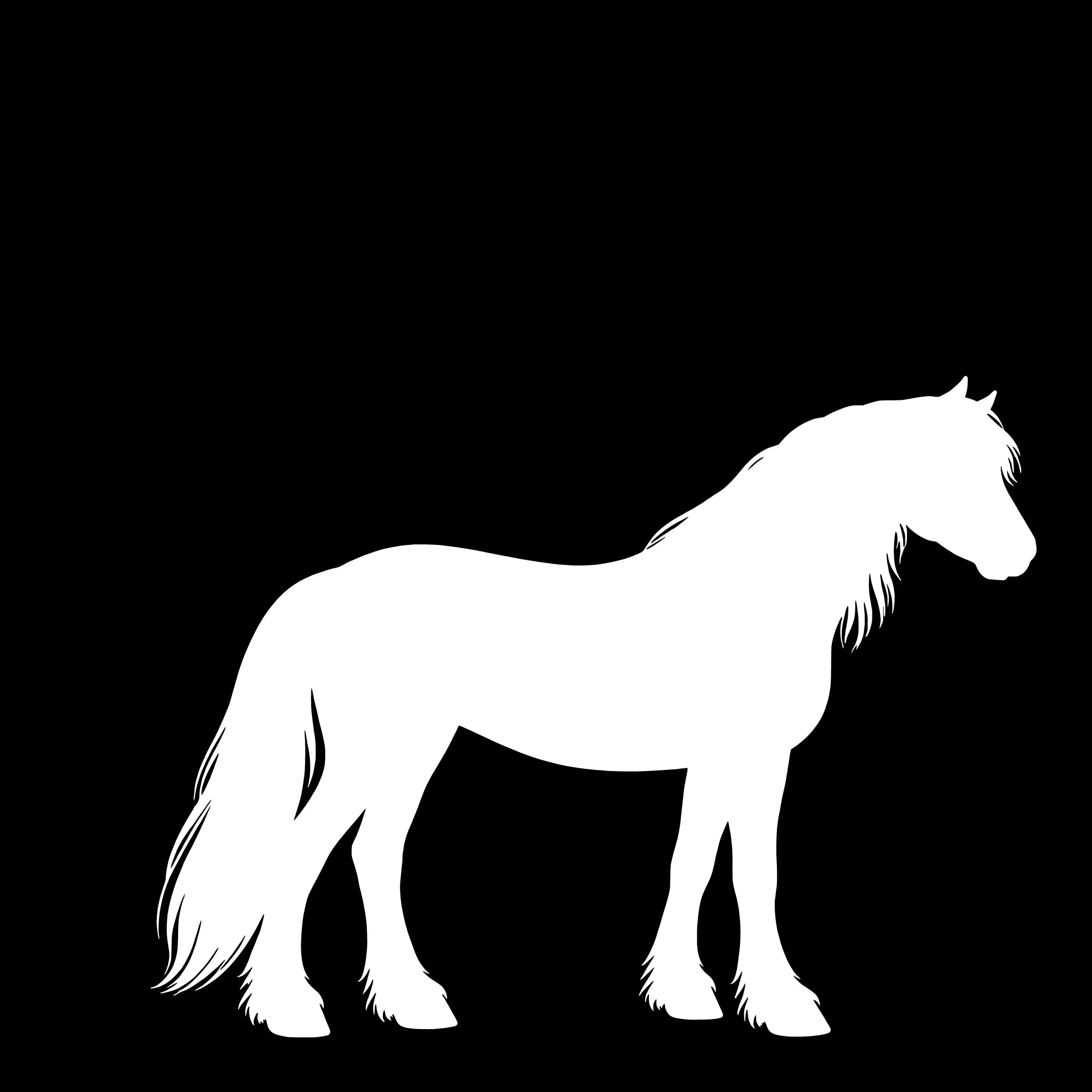 Fell Pony – Single Motif Sticker