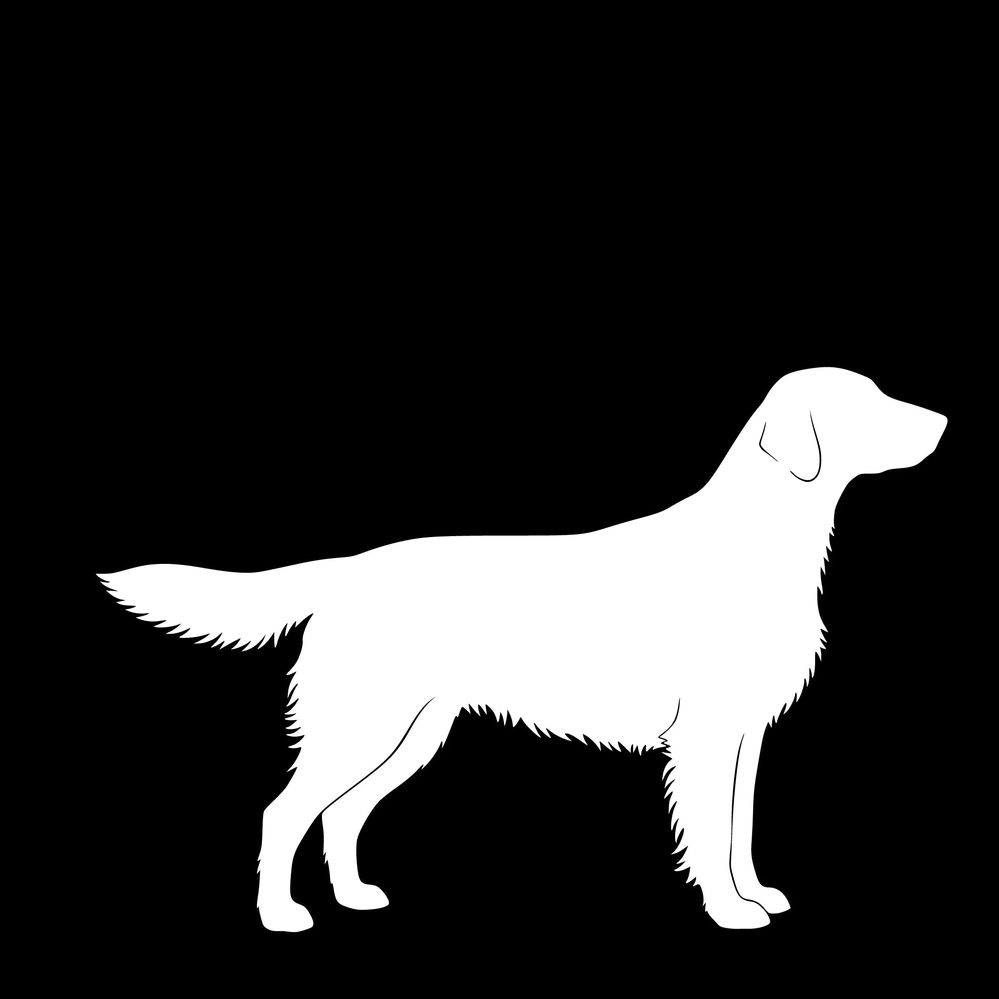 Flat Coated Retriever– Single Motif Sticker