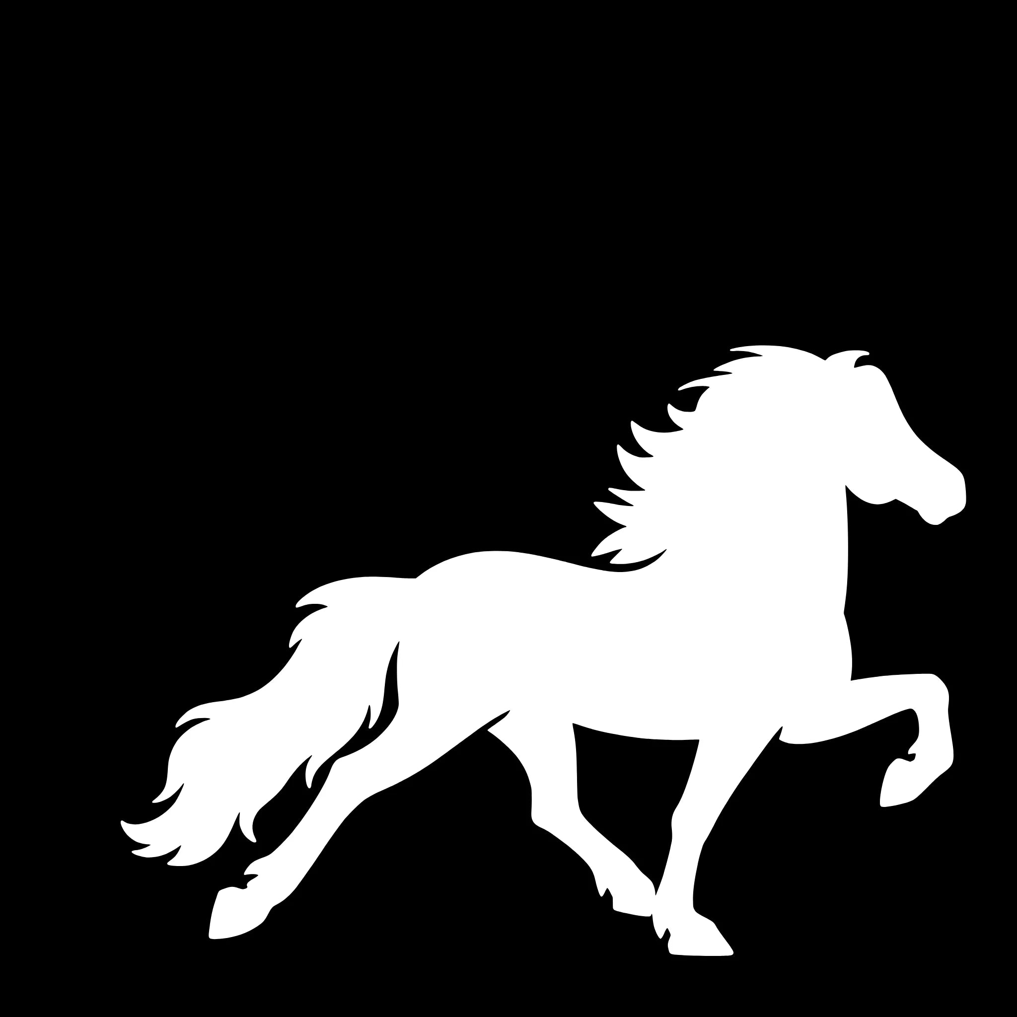 Icelandic Horse (Tölt) – Single Motif Sticker