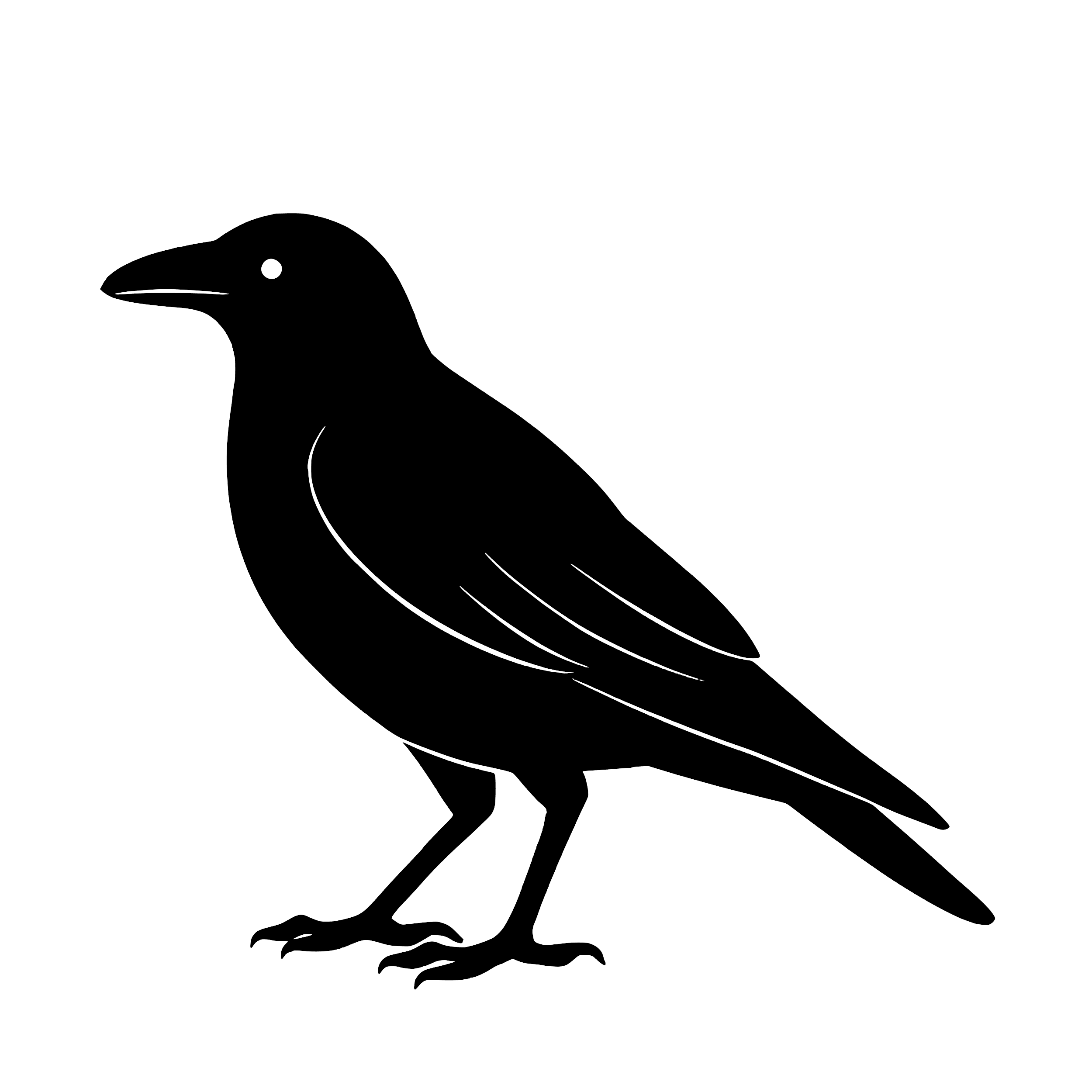 Crow – Single Motif Sticker
