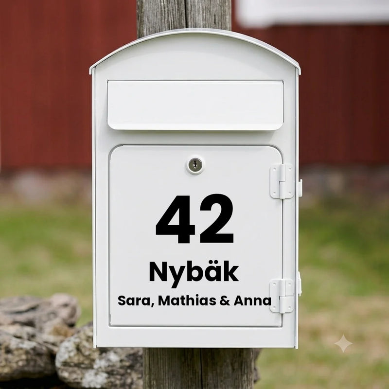 Mailbox Sticker V02 – Vertical Design