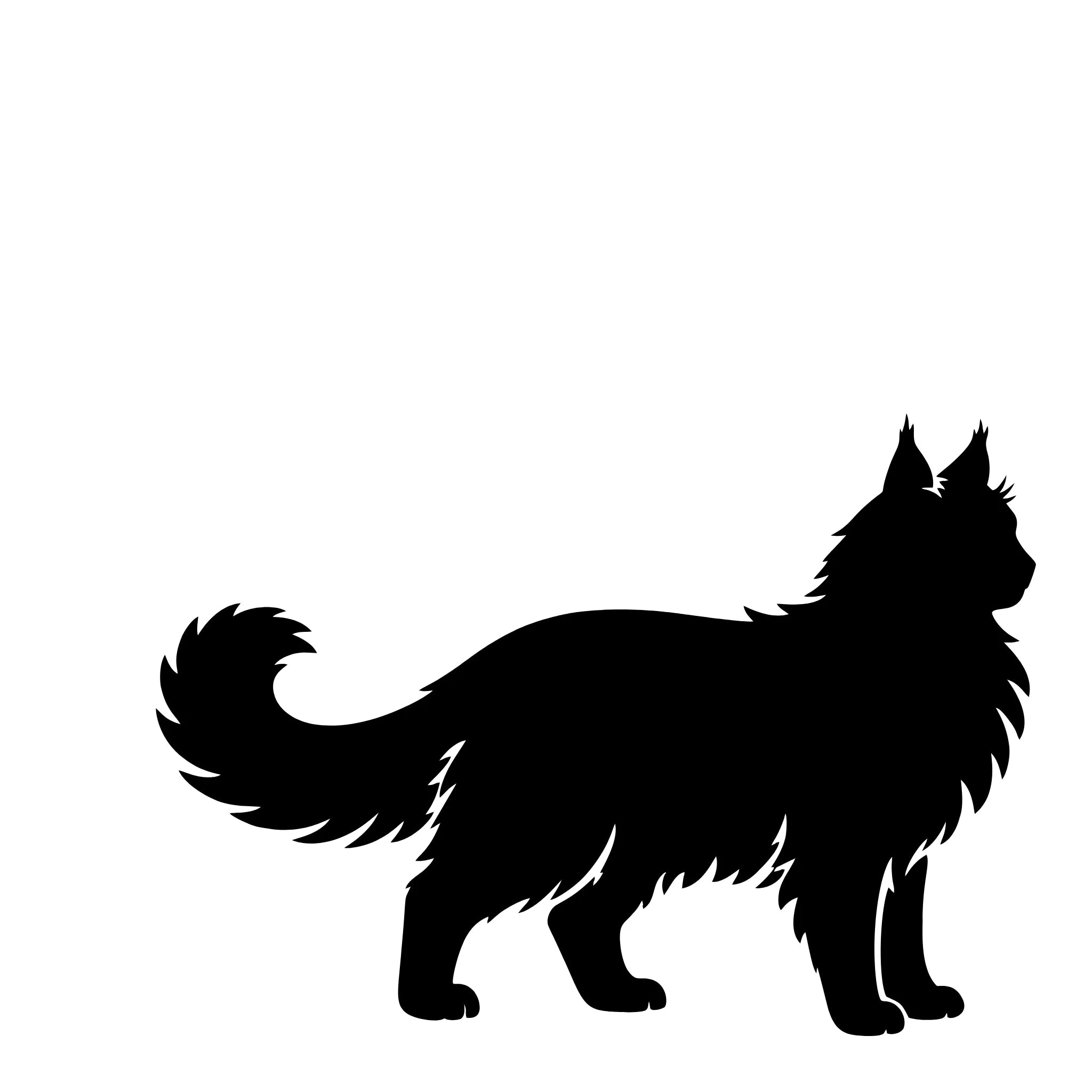 Maine Coon / Norwegian Forest Cat – Single Motif Sticker