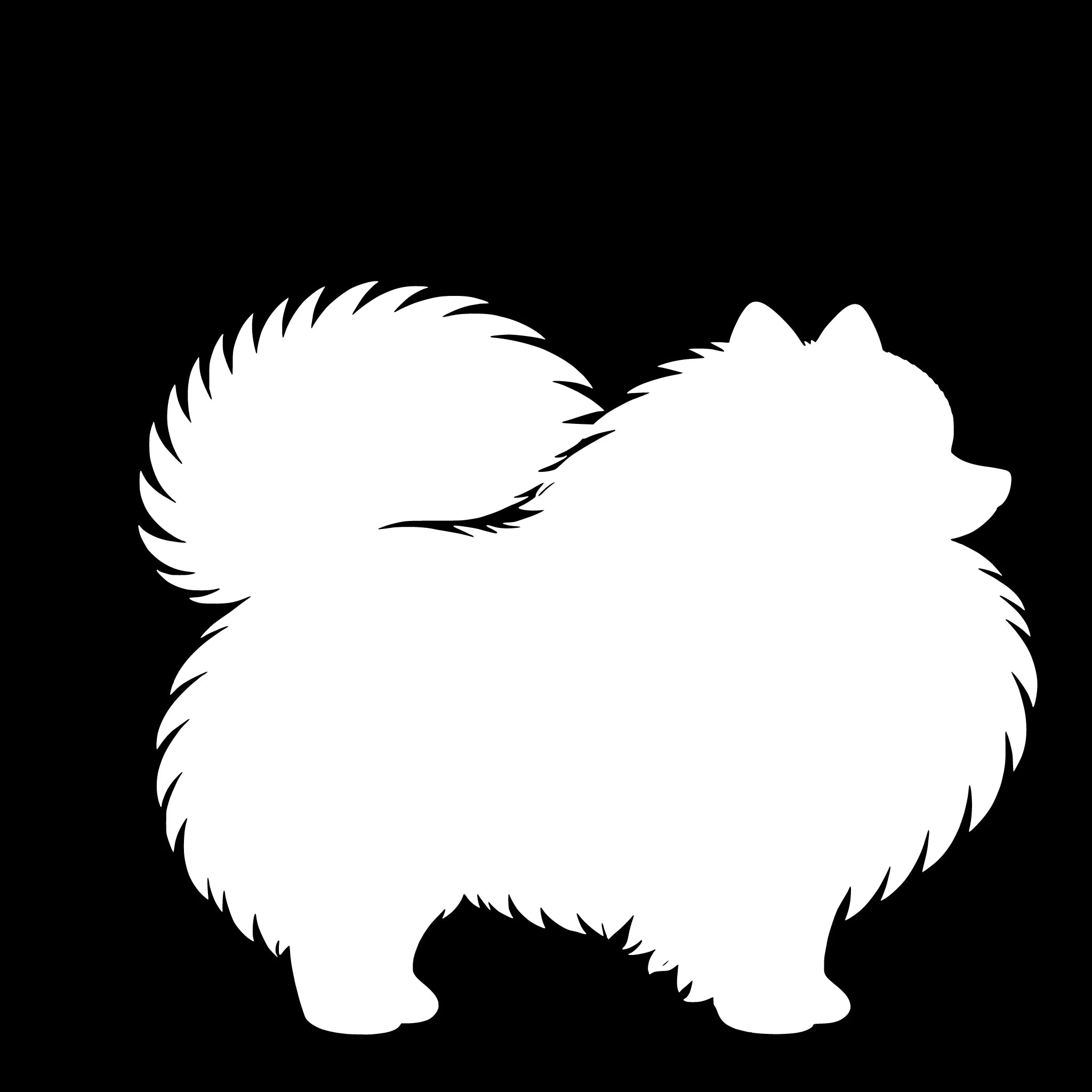 Pomeranian – Single Motif Sticker