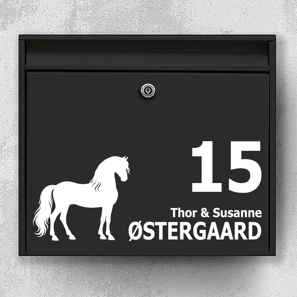 Mailbox sticker with PRE / Andalusian