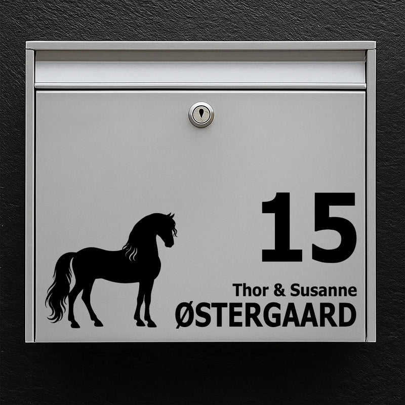 Mailbox sticker with PRE / Andalusian