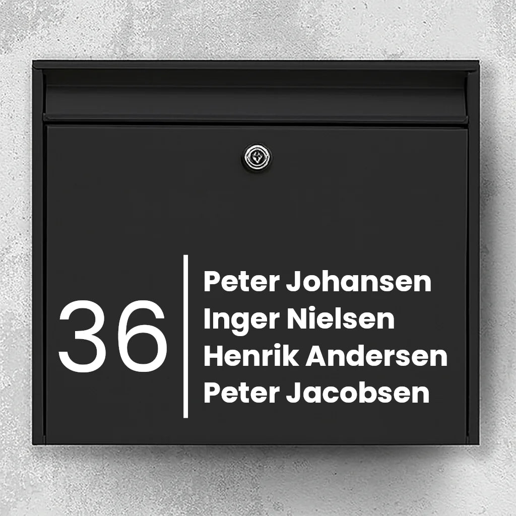 Mailbox sticker stylish design