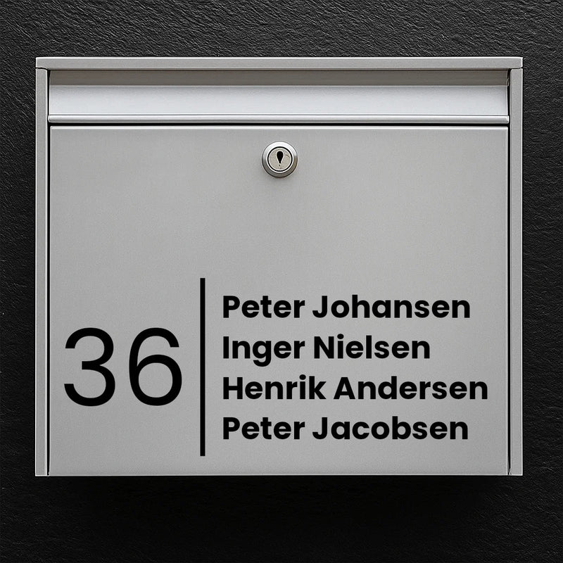 Mailbox sticker stylish design