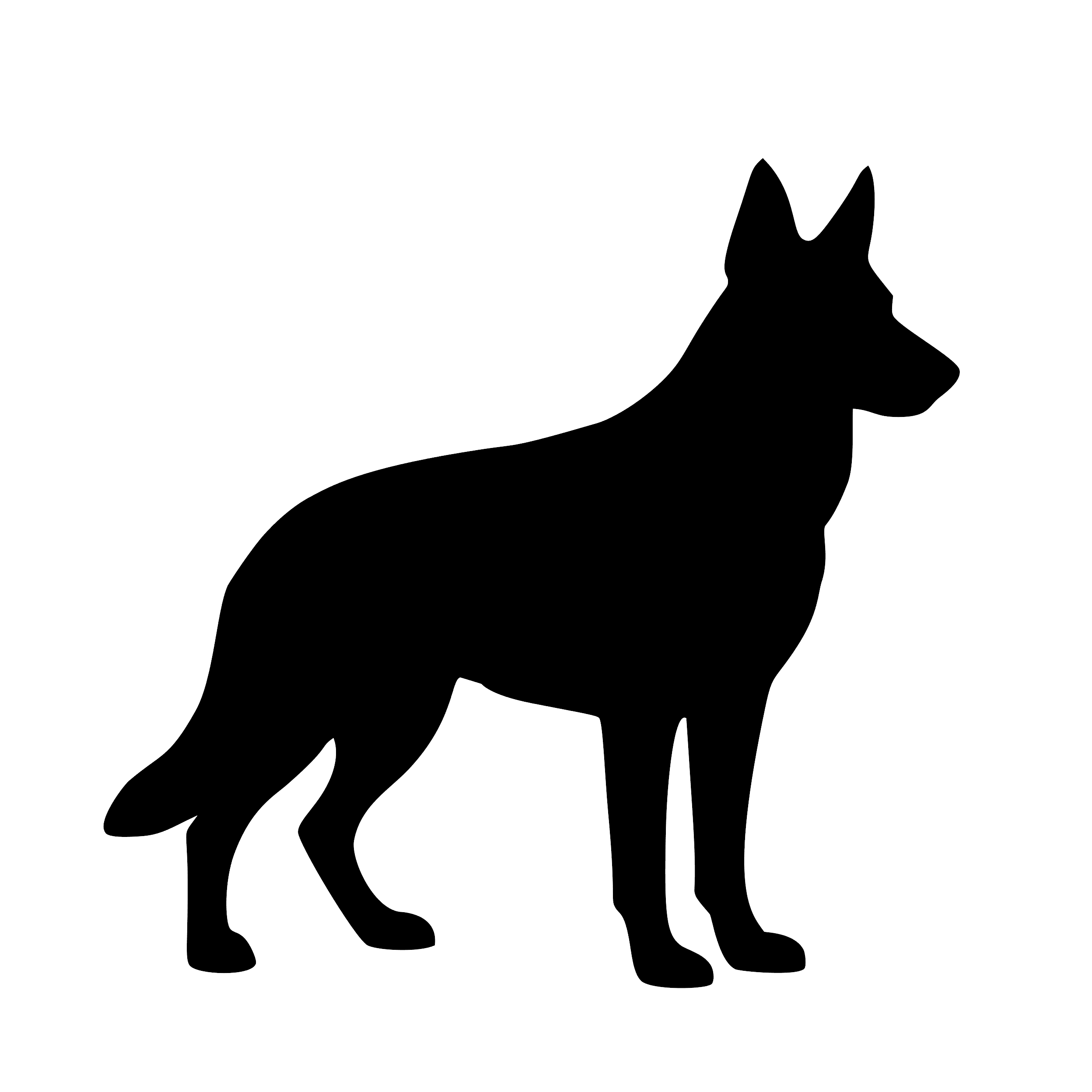 German Shepherd – Single Motif Sticker