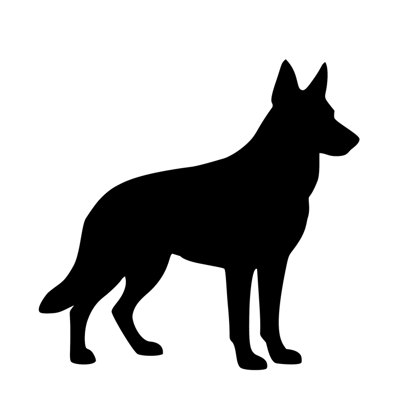 German Shepherd – Single Motif Sticker