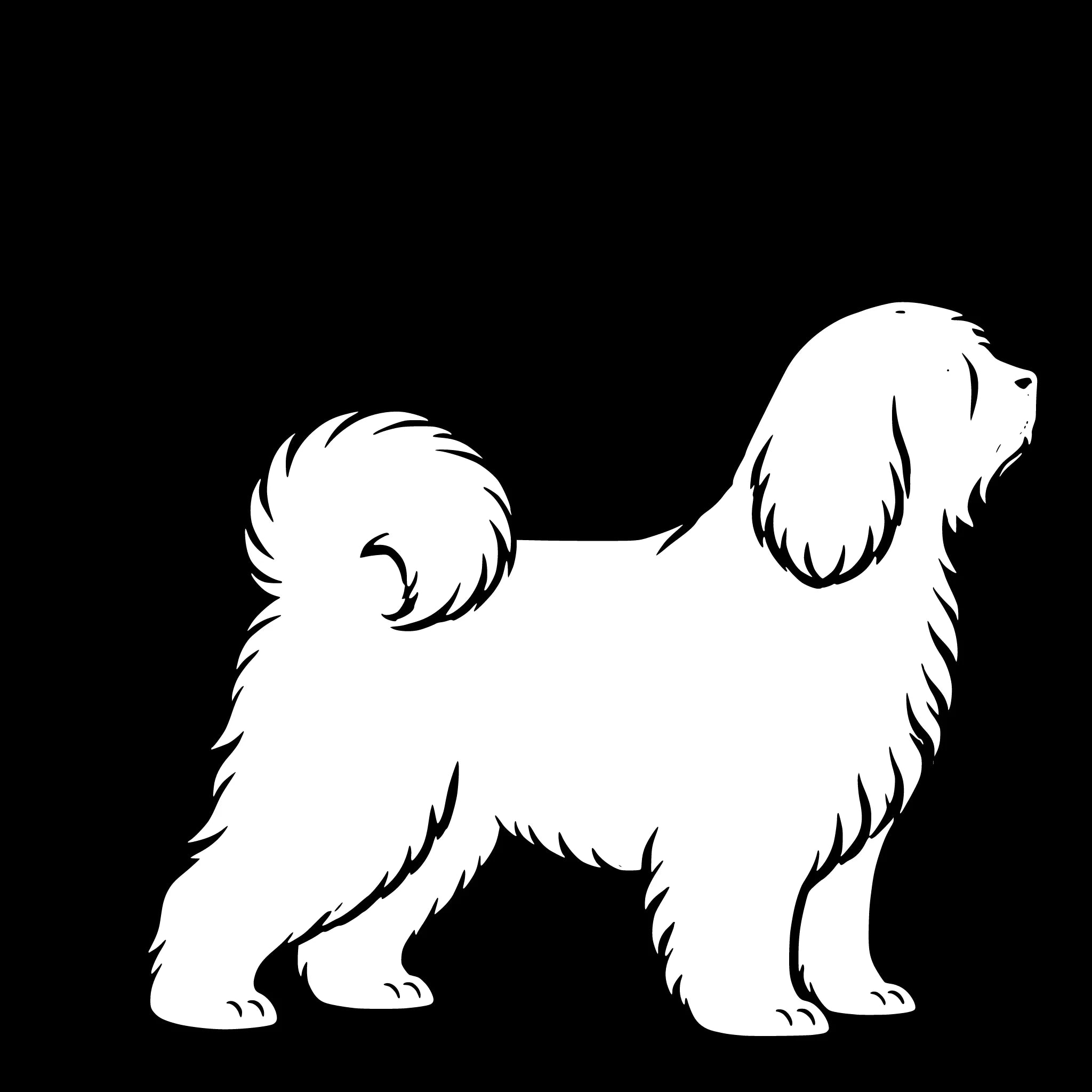 Tibetan Terrier – Single Motif Sticker
