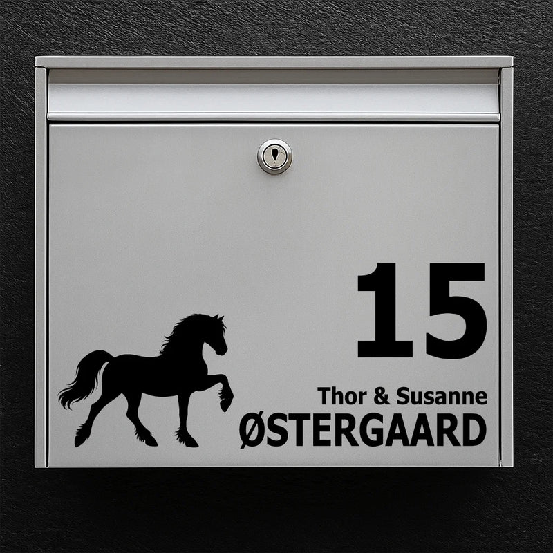 Mailbox sticker with Welsh Cob