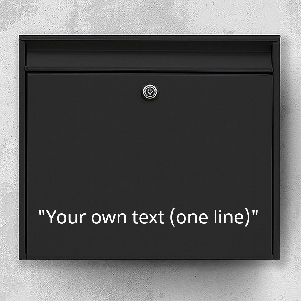 Mailbox sticker - decide the text yourself (max 30x30cm)